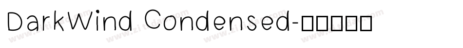 DarkWind Condensed字体转换